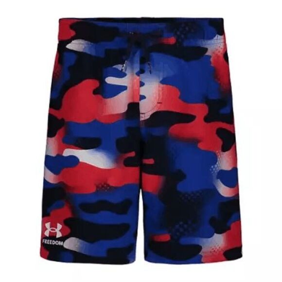 Under Armour Boys' YOUTH USA Street Camo Volley Swim Trunk Shorts L - Picture 1 of 8